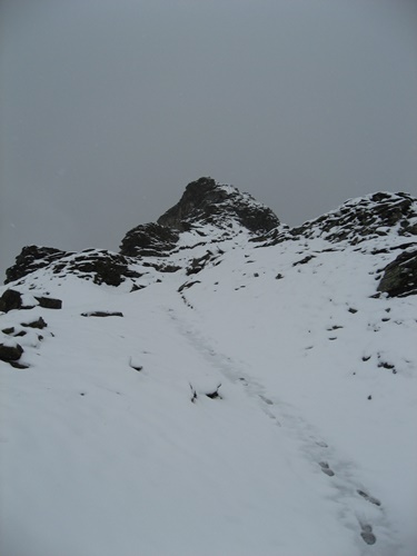 The path on the ridge.
